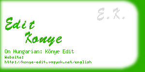 edit konye business card