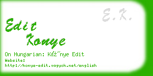 edit konye business card